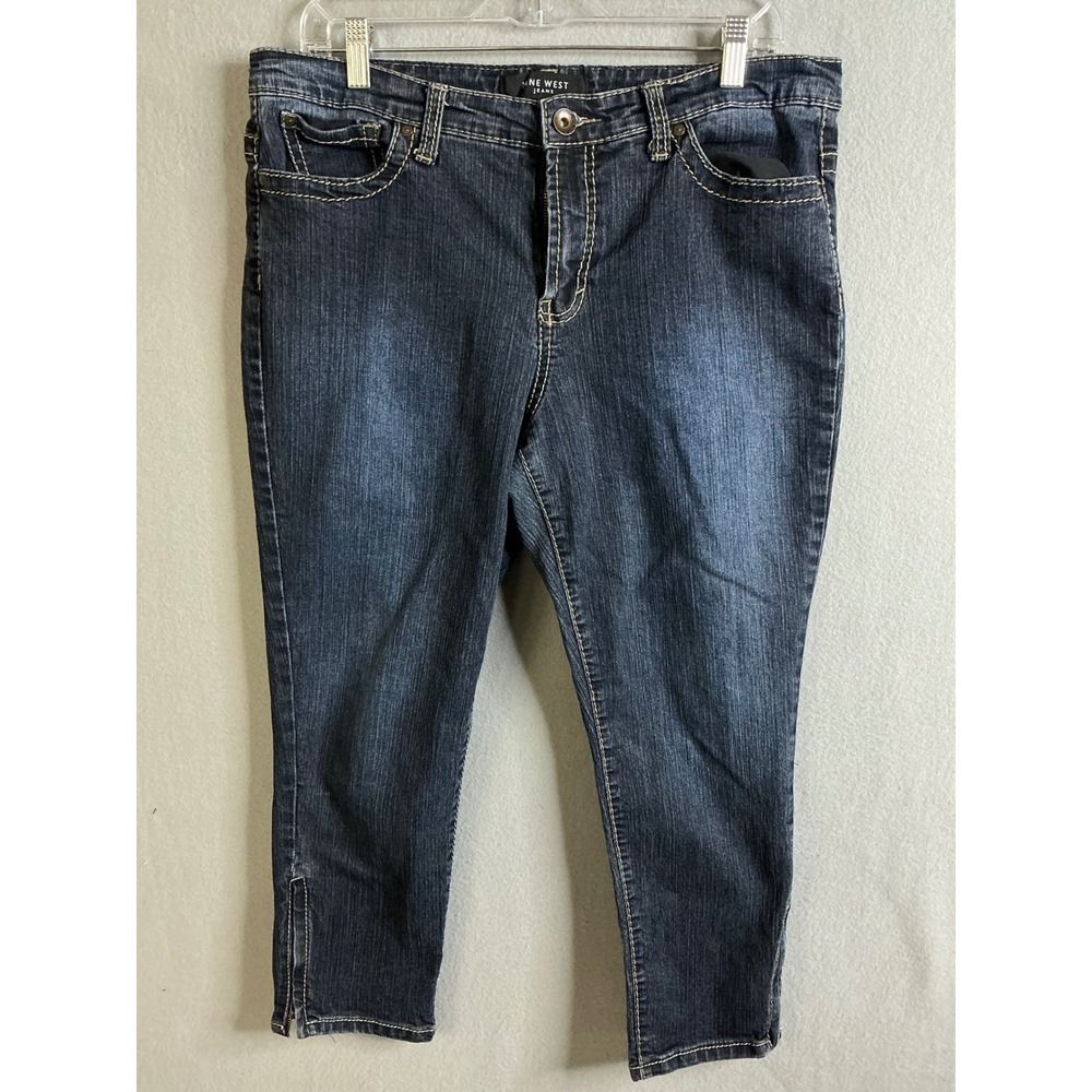 Nine West Jeans Women's 16 Denim Capri Jeans‎ Zipper Ankle Pockets